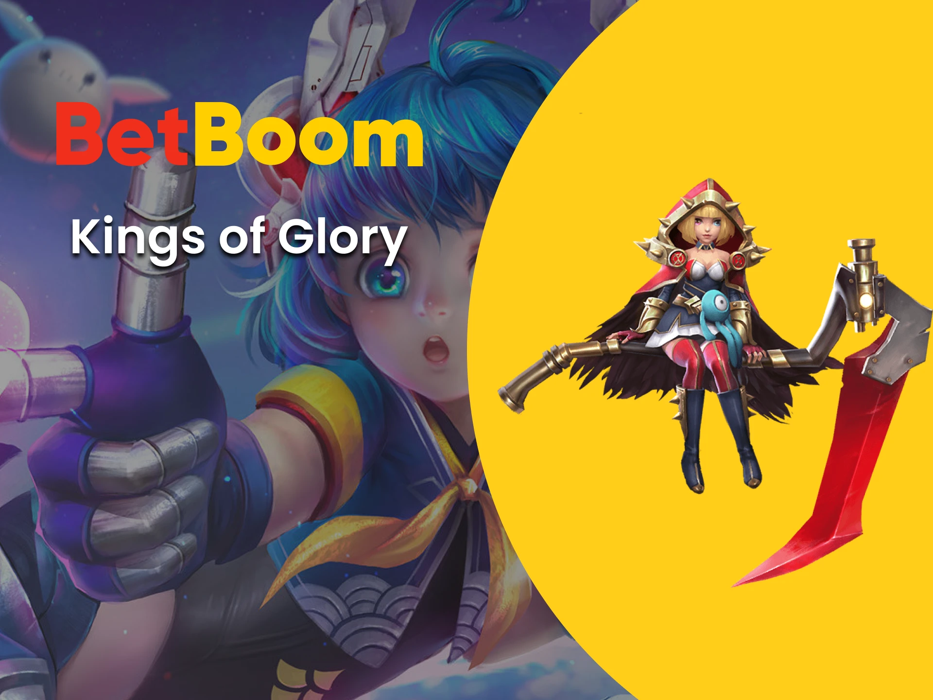 Para apostas em e-sports do Betboom, escolha King of Glory.