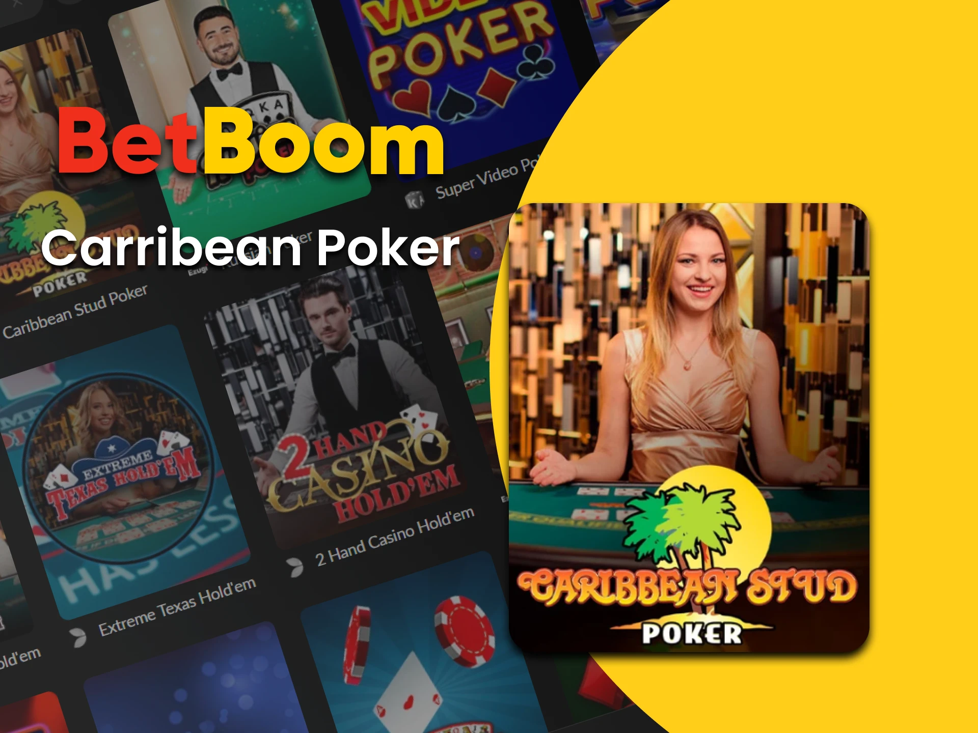 Jogue Carribean Poker no cassino do BetBoom.
