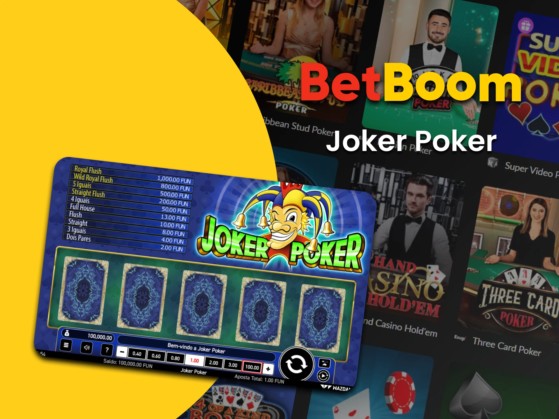 Vá para a seção de pôquer para jogar Joker Poker.