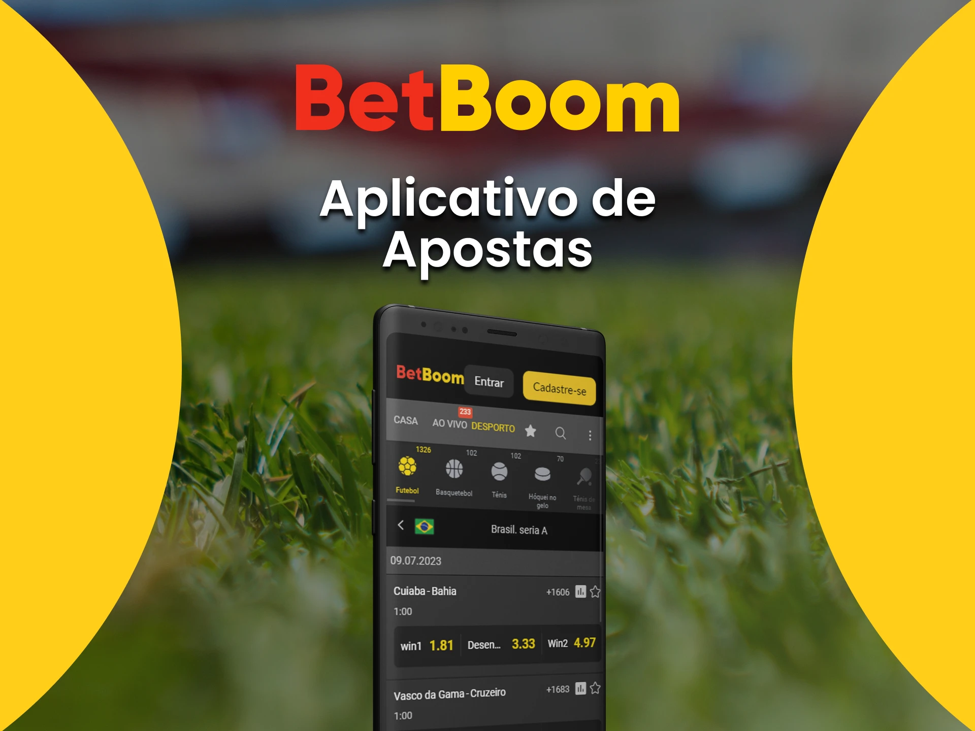 Você pode fazer apostas em futebol baixando o aplicativo BetBoom.