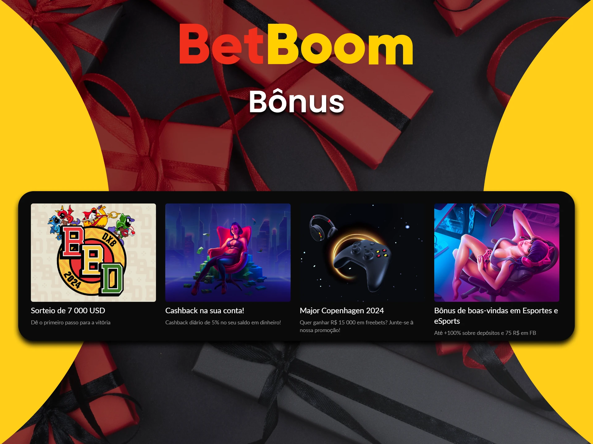 O BetBoom Brasil oferece muitos bônus aos seus usuários.