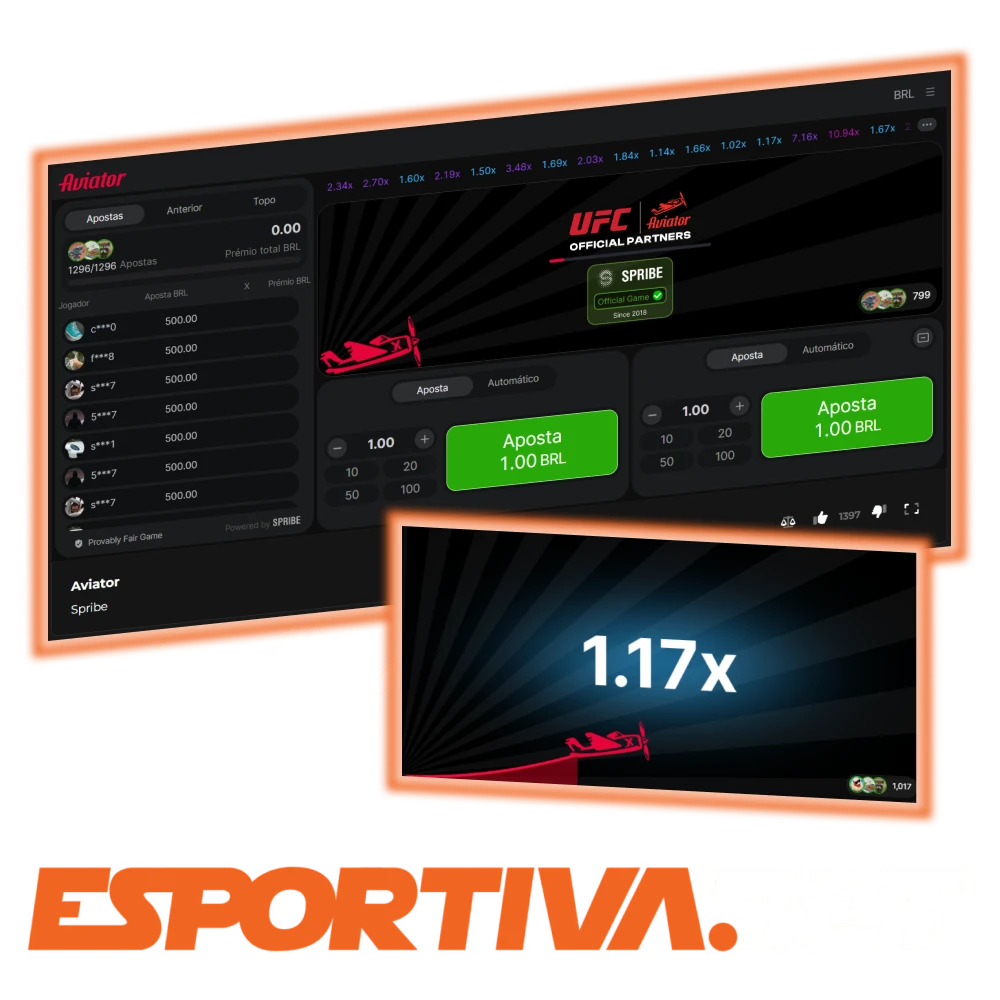 Jogue e ganhe no jogo Aviator na EsportivaBet.