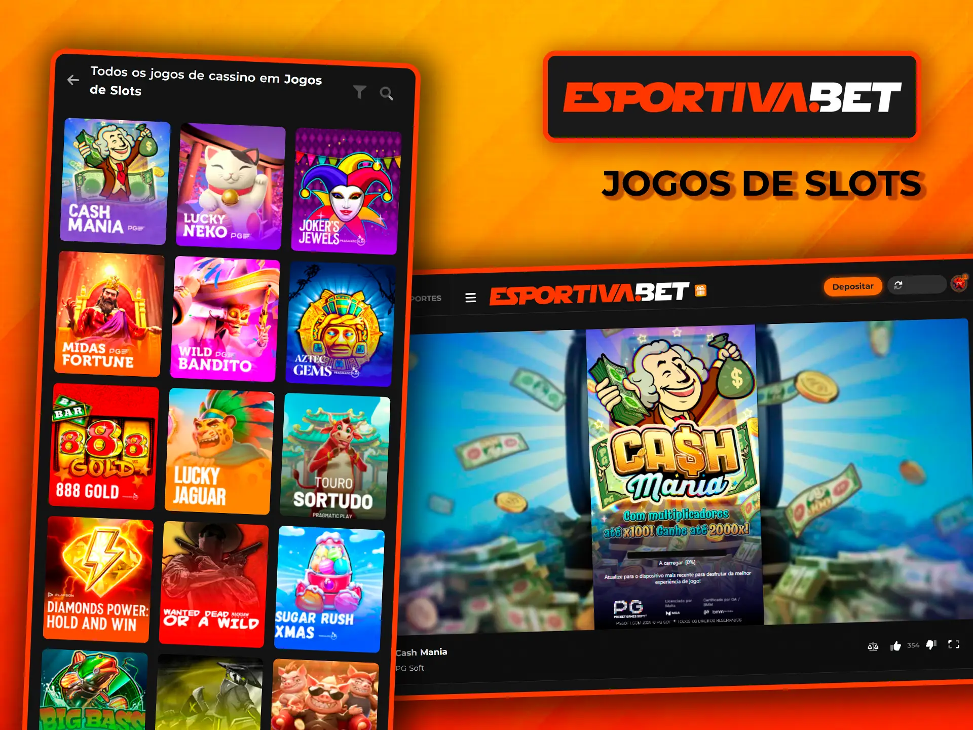 Desfrute das melhores slots no casino EsportivaBet.