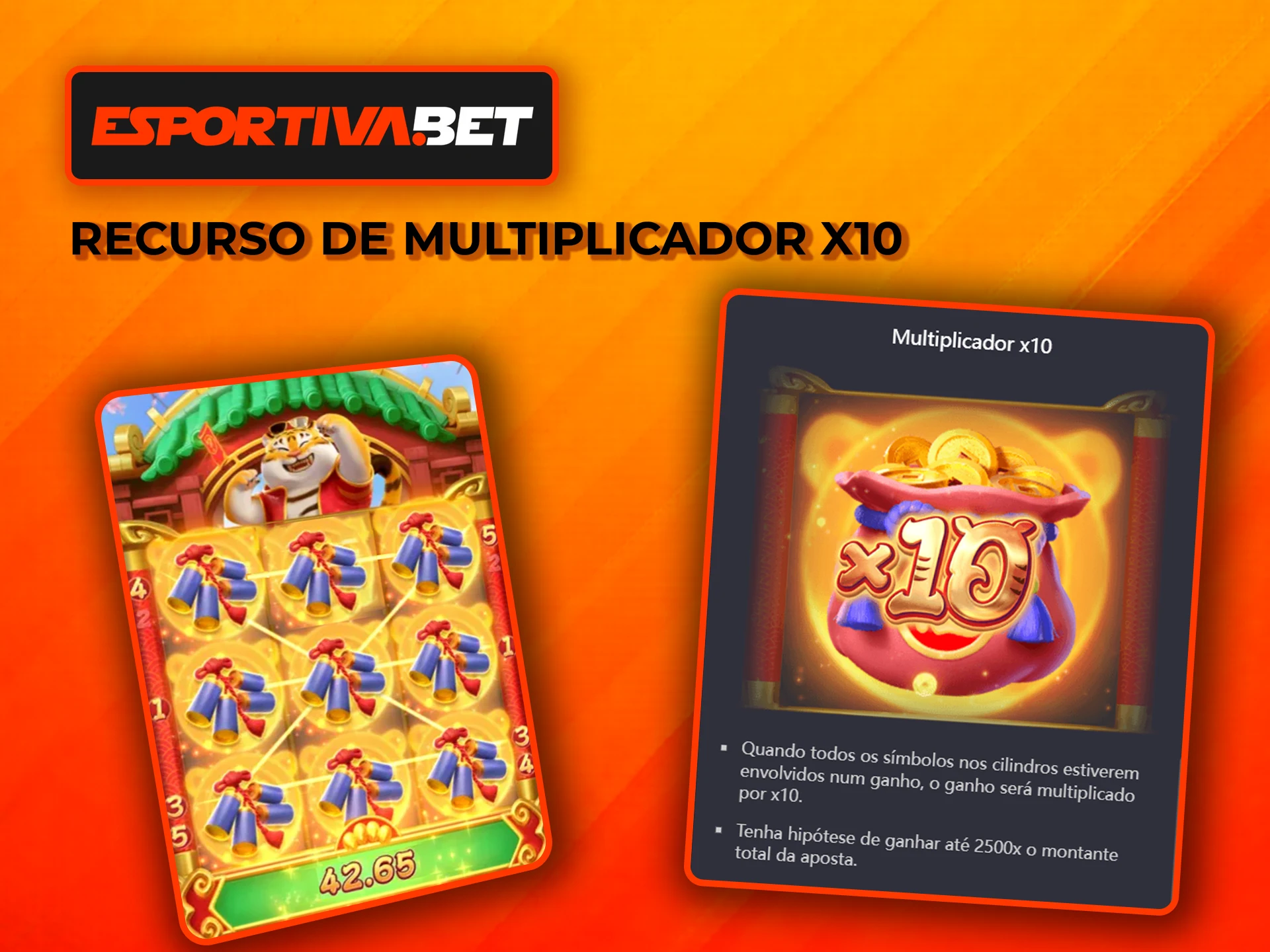 Experimente o multiplicador de ganhos no Fortune Tiger na EsportivaBet.