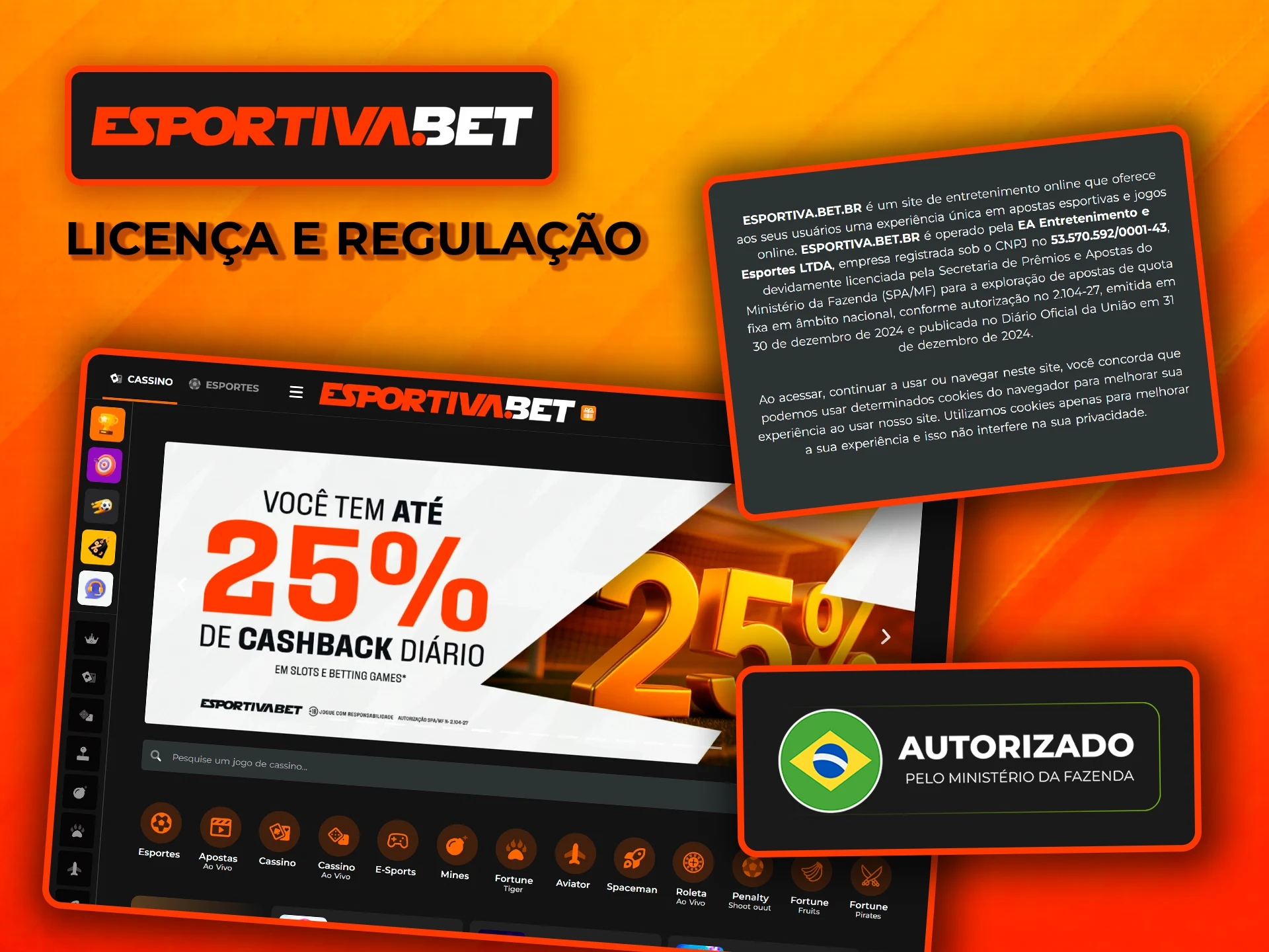 Conheça a licença e a segurança da EsportivaBet.