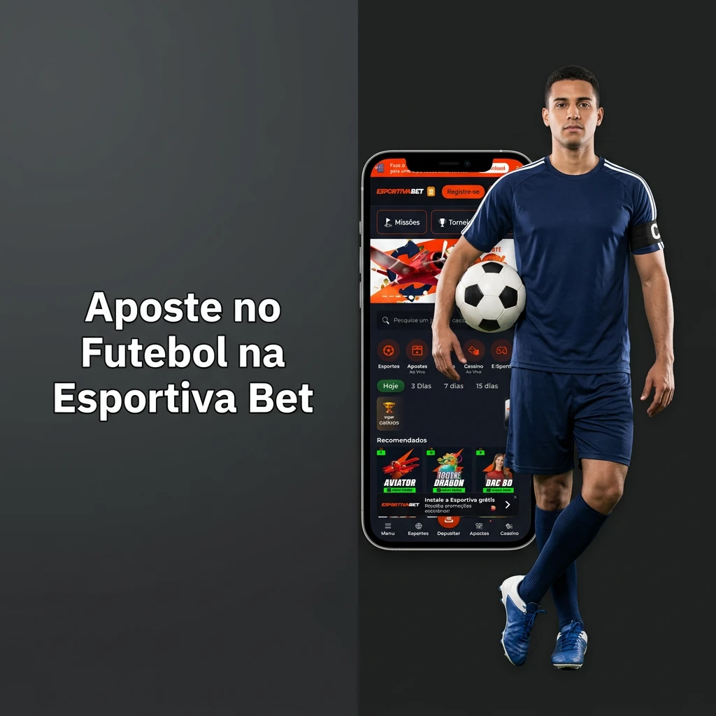Football betting interface on Esportiva Bet showing live matches and markets for Brazilian and international tournaments