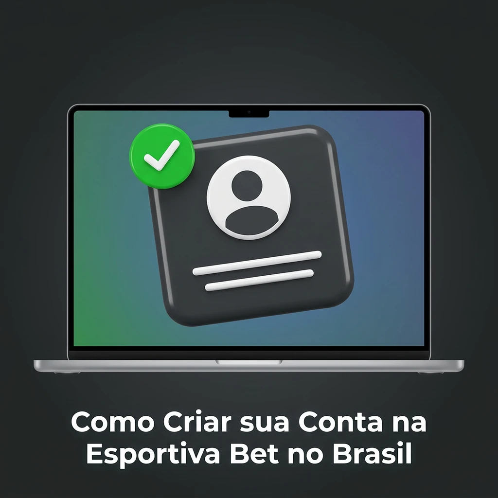 Person filling out online registration form for Esportiva Bet sports betting account in Brazil
